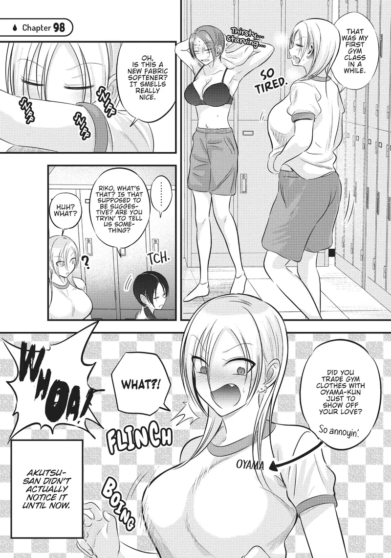 Page 1 of Chapter 98: Akutsu's Jealousy and Oyama's Concerns